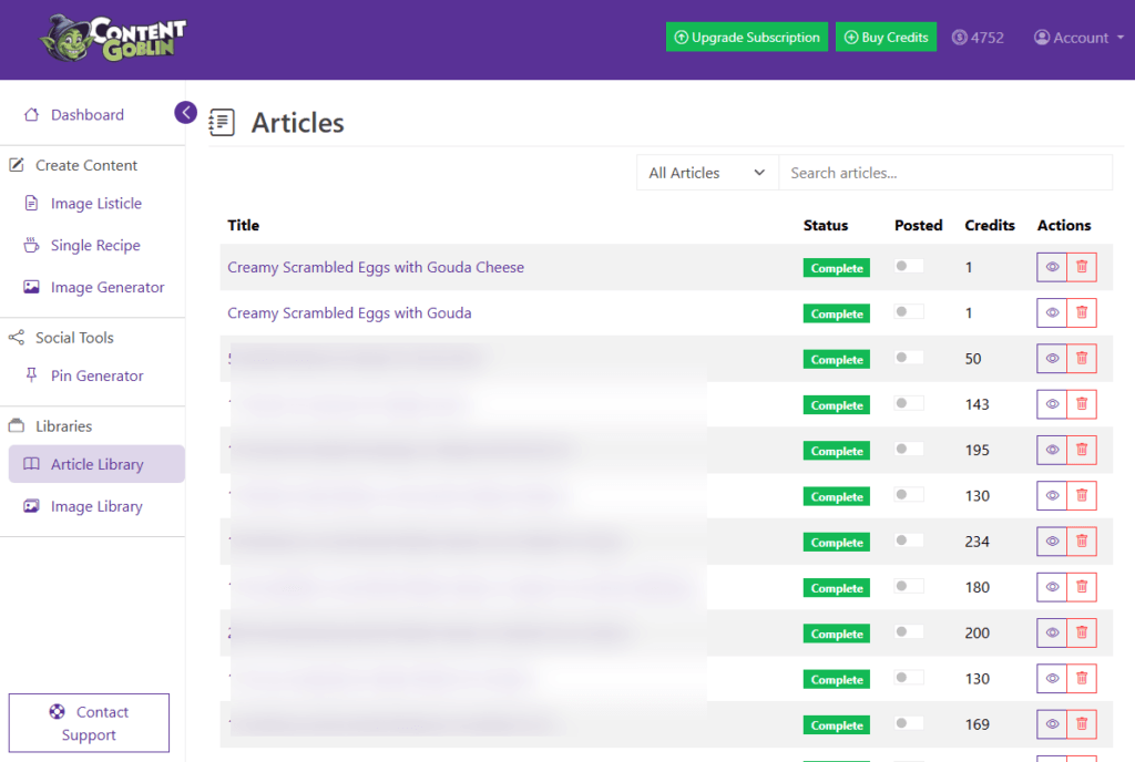 article library, content goblin